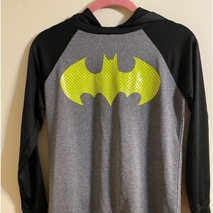 Batman long sleeve hooded top size small
